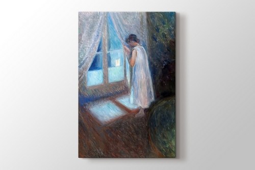 The Girl by the Window - Edvard Munch görseli.
