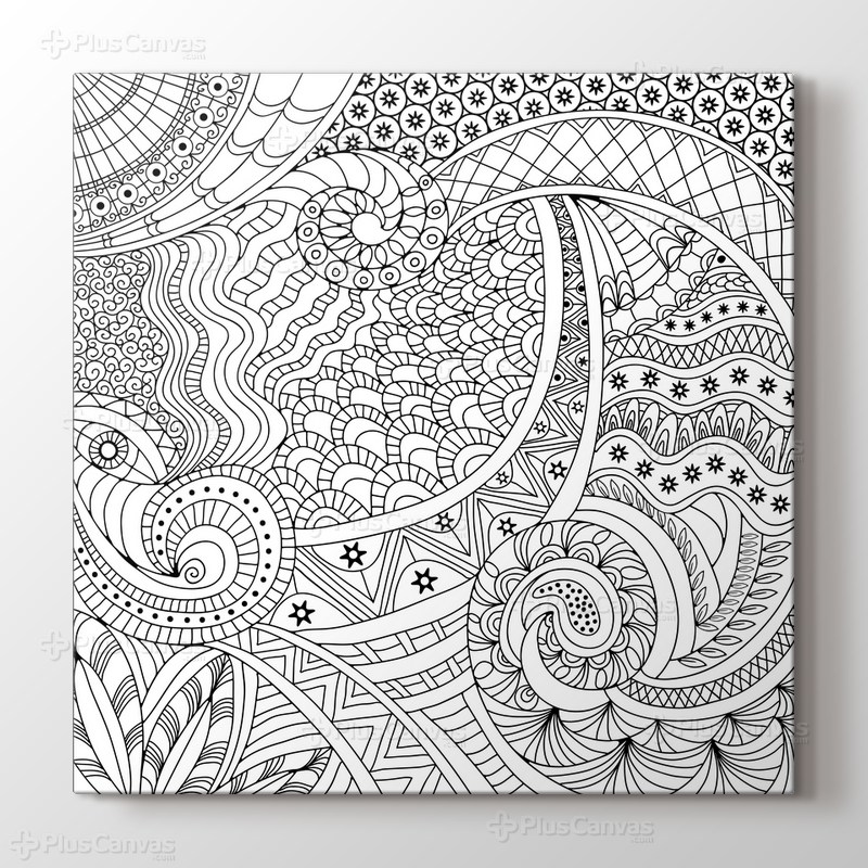Soyut yıldızlı mandala tablo görseli.