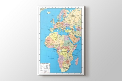 Afrika Avrupa Siyasi Haritasi görseli.
