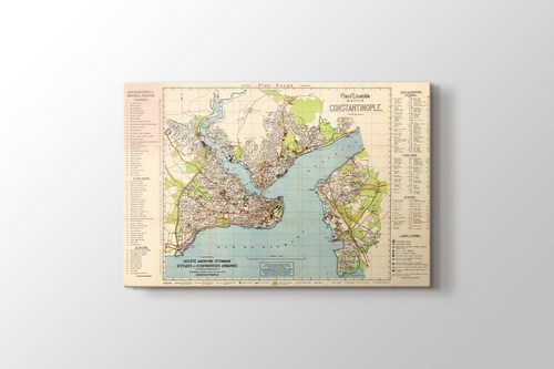 1922 İstanbul Haritası görseli.