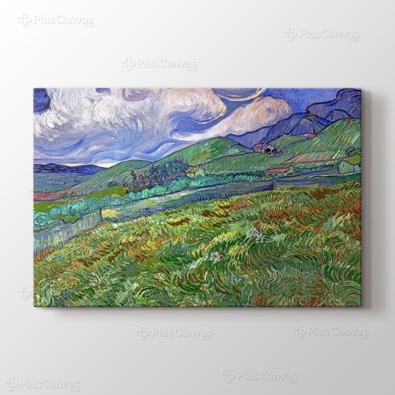 Mountainous Landscape Behind Saint-Remy görseli.