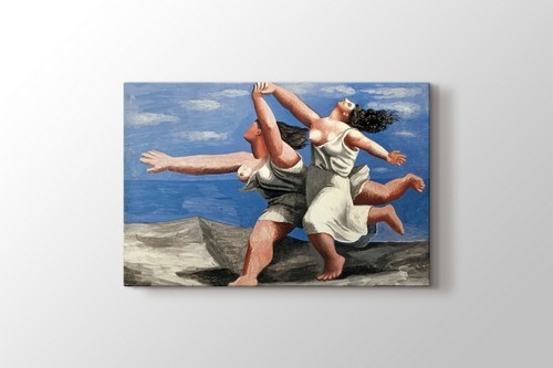 Two Women Running on the Beach görseli.