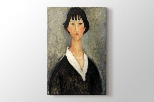 Jeune Fille aux Cheveux Noirs görseli.