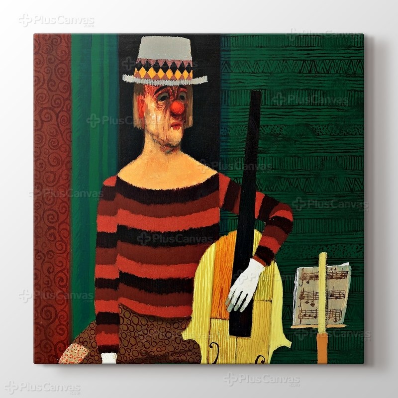 Clown Playing Cello görseli.