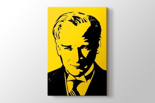 Atatürk Sarı Silüet görseli.