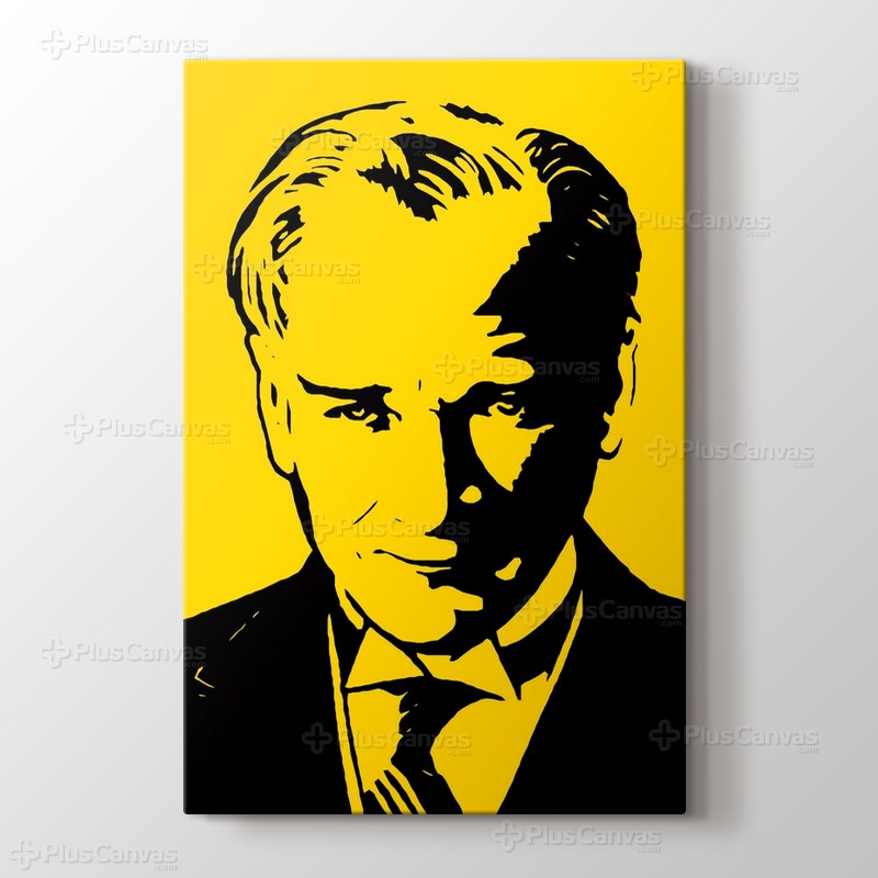 Atatürk Sarı Silüet görseli.