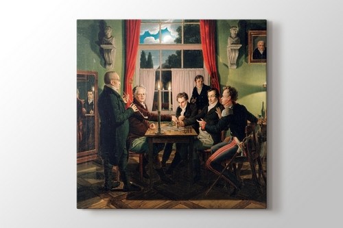 Chess Players - JOHANN ERDMANN HUMMEL görseli.