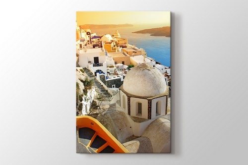 Oia Kasabası Gün Batımı görseli.