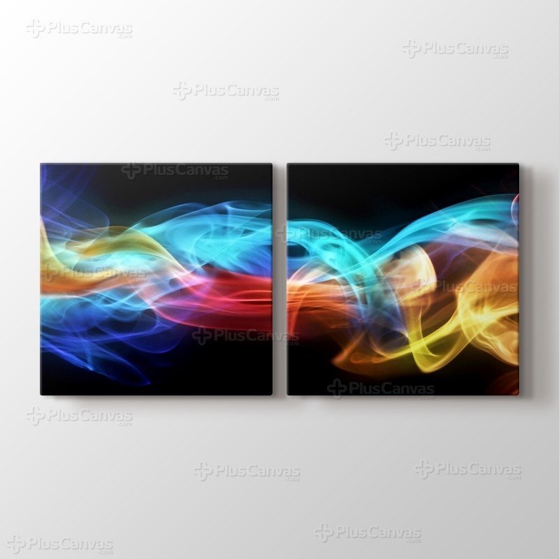 Renkli dijital alevler görseli.