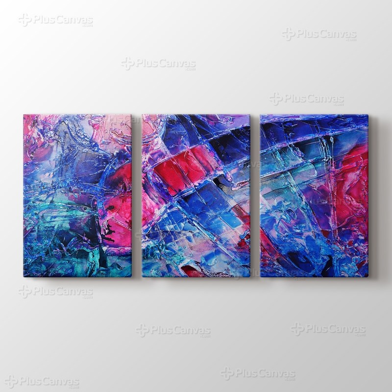 Blue pink purple abstract görseli.