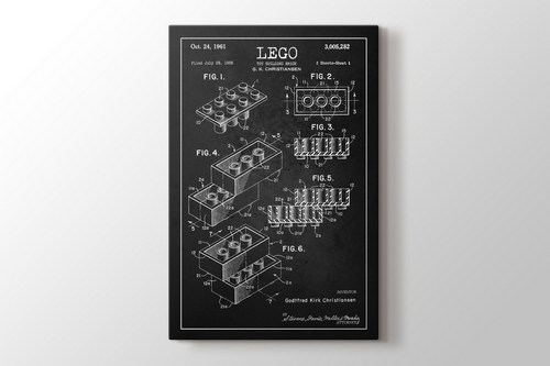 Lego Toy Building Brick Patent görseli.