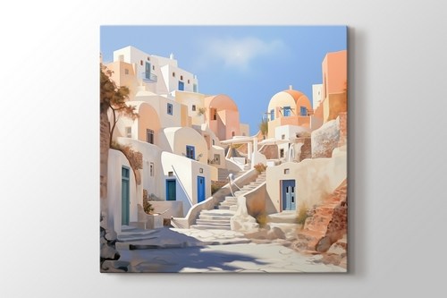 Santorini Yünanistan Manzara görseli.