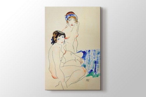 Two Female Nudes by the Water görseli.