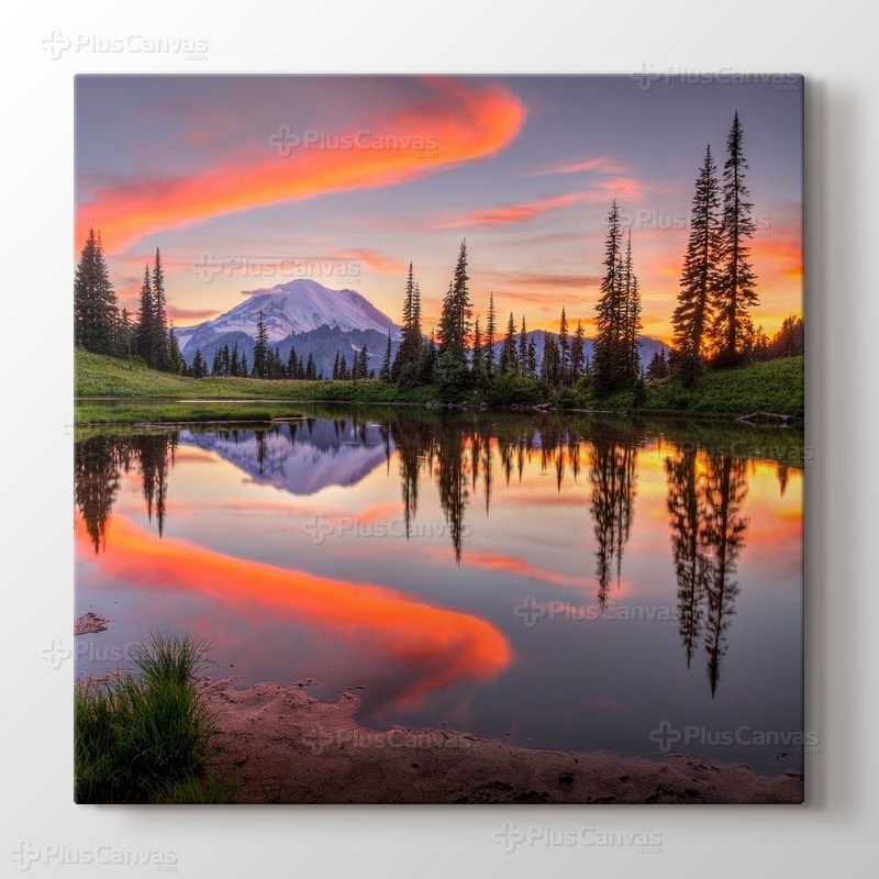 Gün Batımı ve Göl görseli.