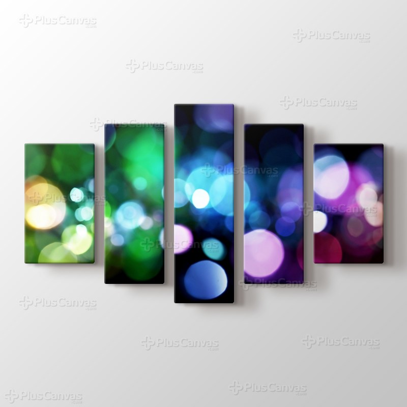 Renkli ışık hareleri görseli.