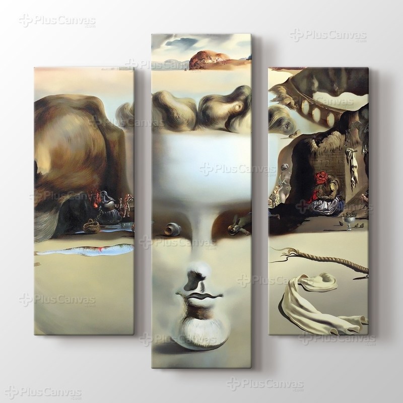 Apparition of a Face and Fruit Dish on a Beach 1938 görseli.