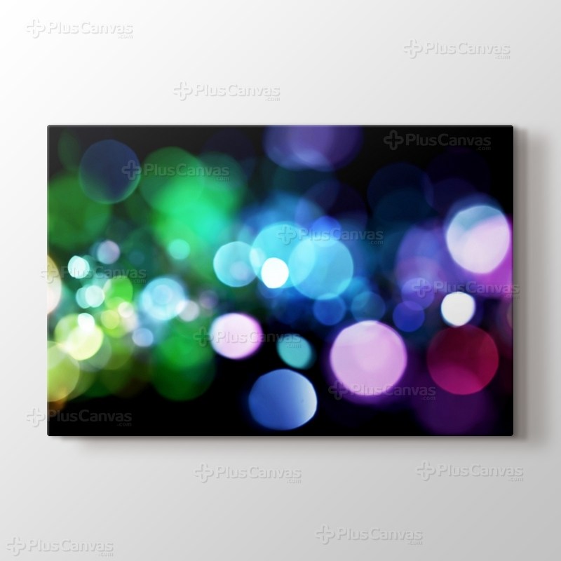 Renkli ışık hareleri görseli.