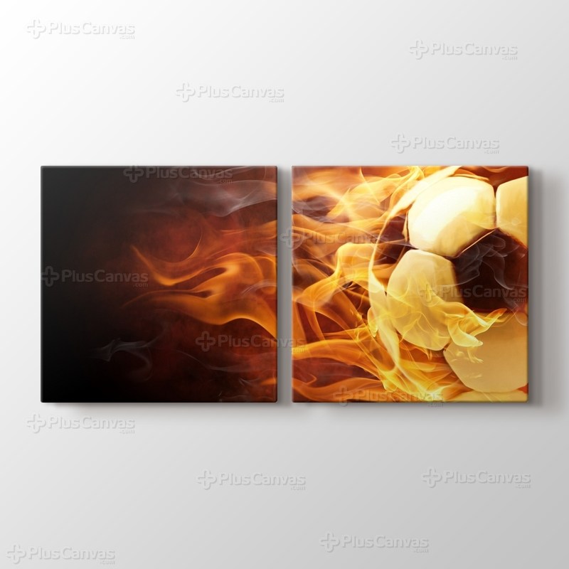 Alevler içinde Futbol Topu görseli.