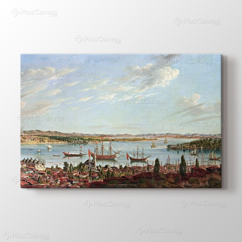 Boğaziçi ve Haliç panoramik 1770 görseli.