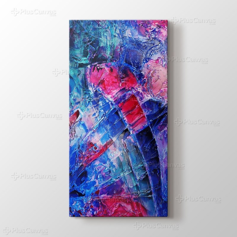 Blue pink purple abstract görseli.