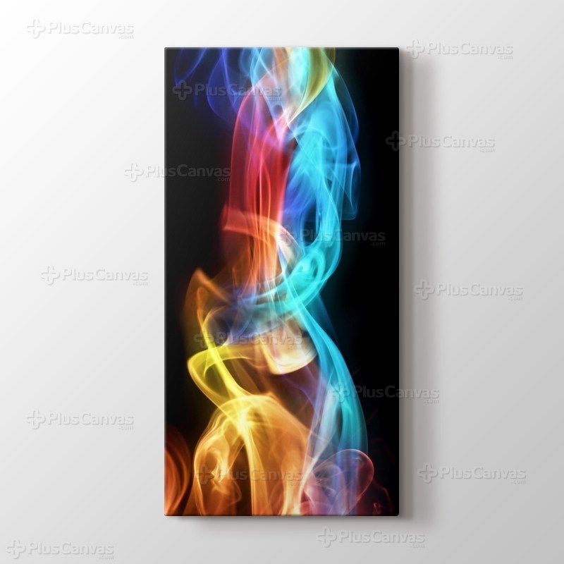 Renkli dijital alevler görseli.