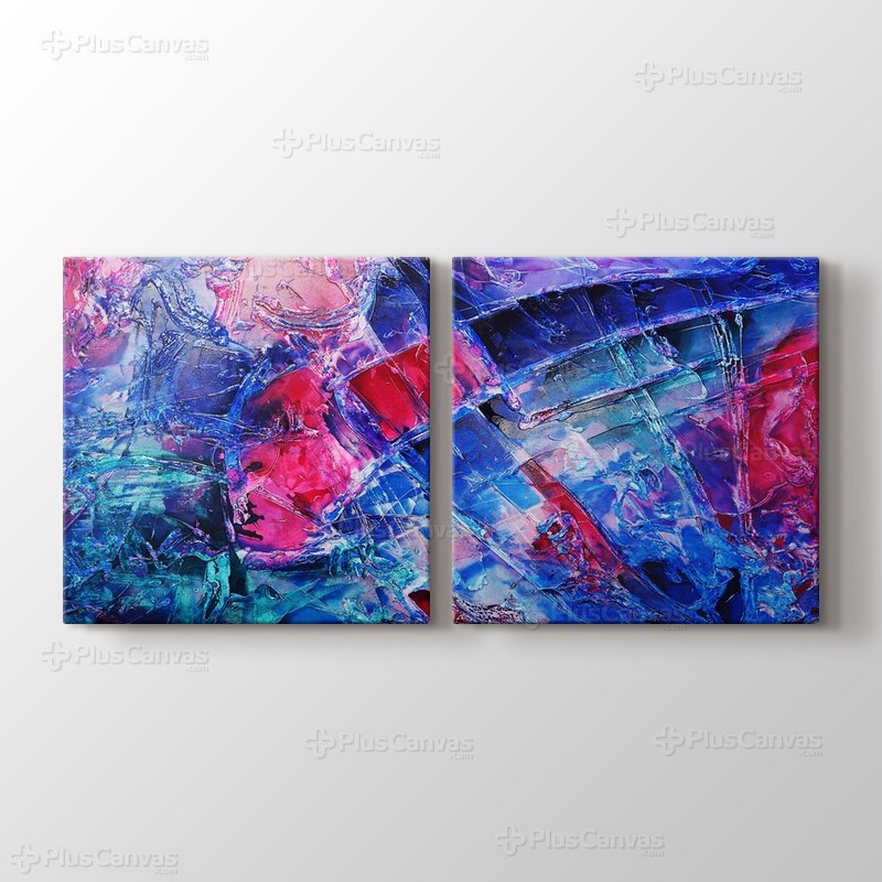 Blue pink purple abstract görseli.