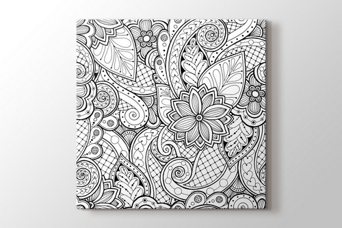 Floral boyama tablo görseli.