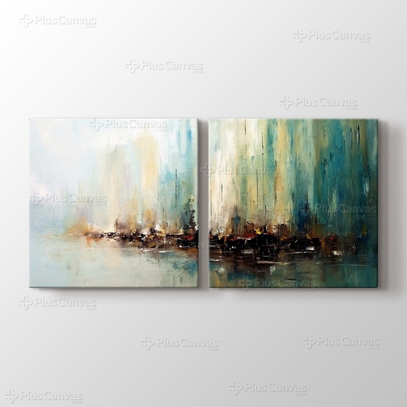 Yağlıboya Soyut Liman görseli.