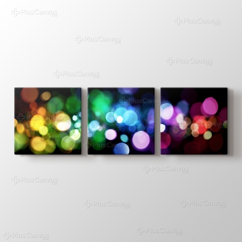 Renkli ışık hareleri görseli.