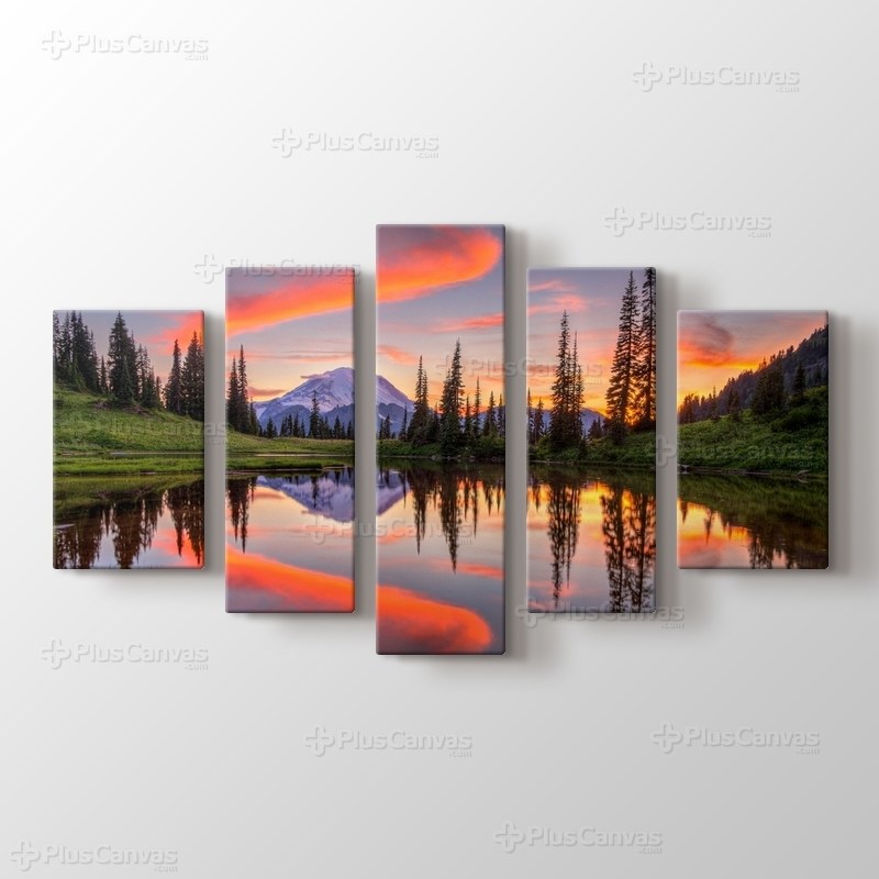 Gün Batımı ve Göl görseli.