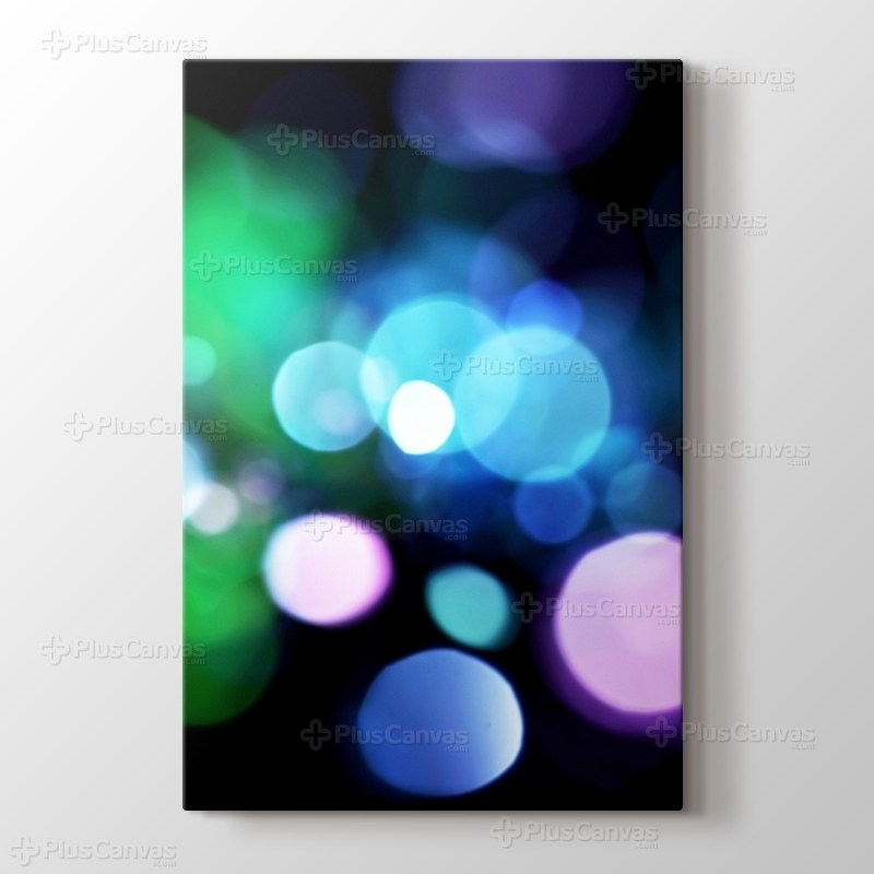 Renkli ışık hareleri görseli.