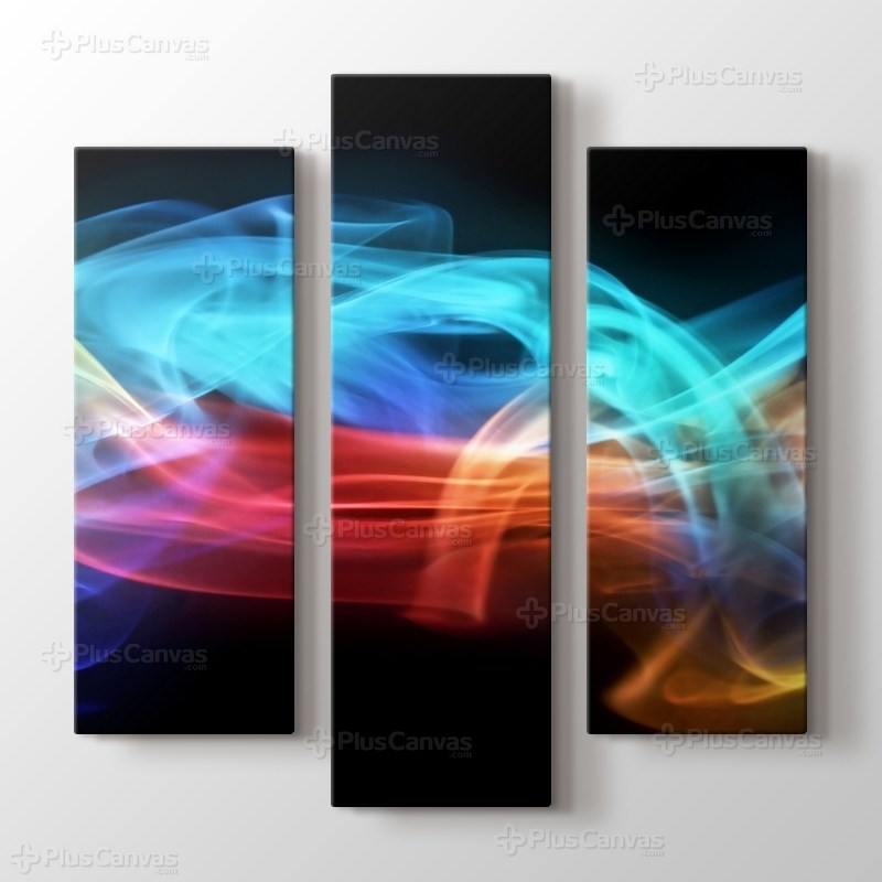 Renkli dijital alevler görseli.