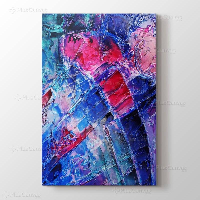 Blue pink purple abstract görseli.