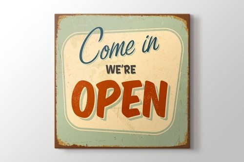 Vintage Açık Tabelası görseli.