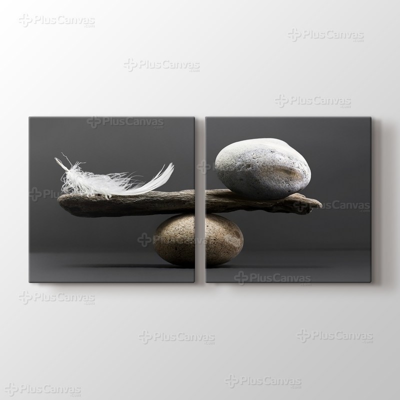 Taş ve Tüy Dengesi görseli.