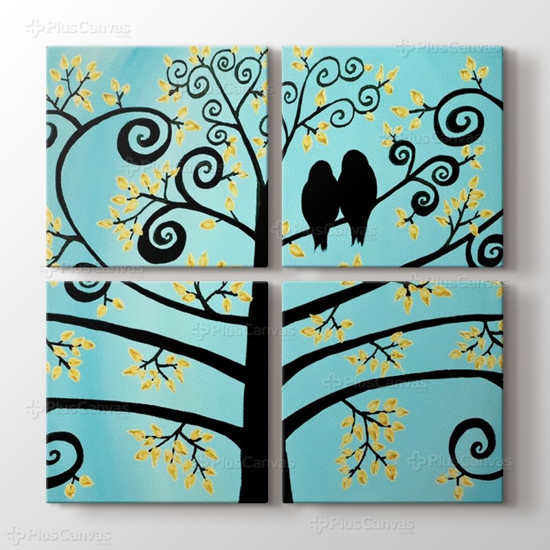 Doves on Tree görseli.