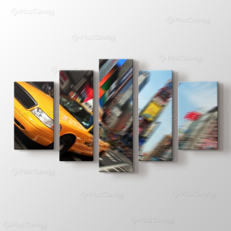 Taxi Cab Times Square görseli.