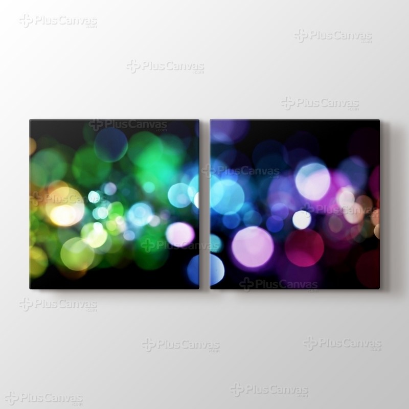 Renkli ışık hareleri görseli.