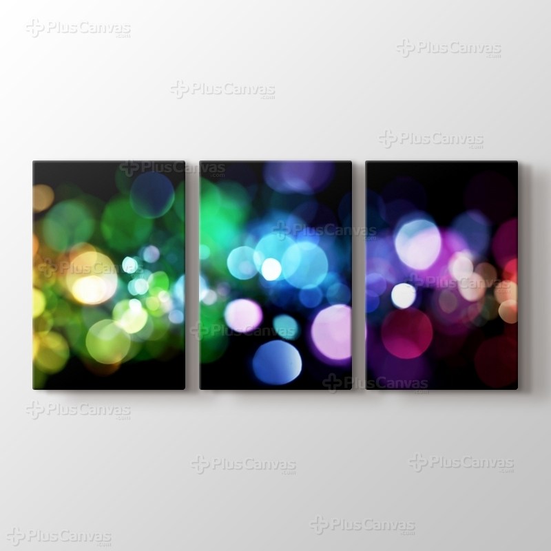 Renkli ışık hareleri görseli.