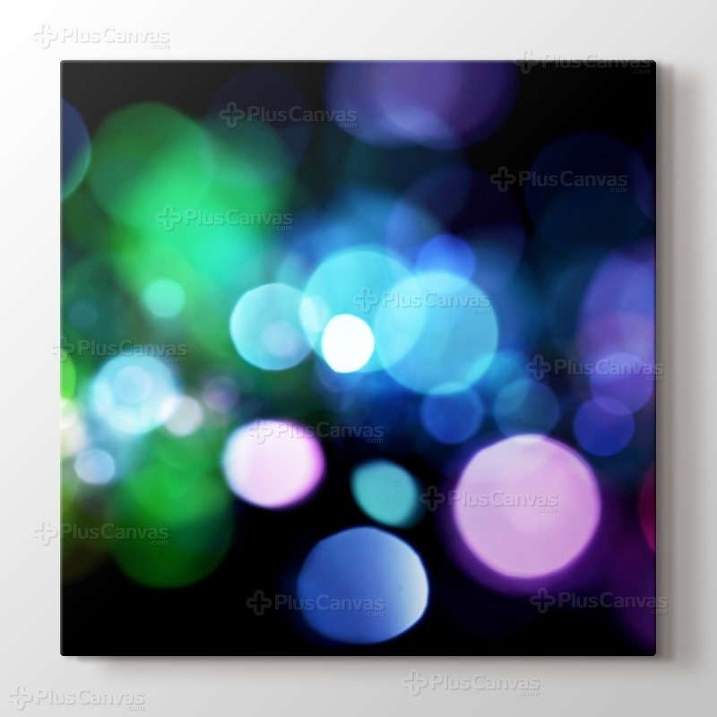 Renkli ışık hareleri görseli.