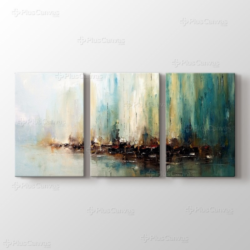 Yağlıboya Soyut Liman görseli.