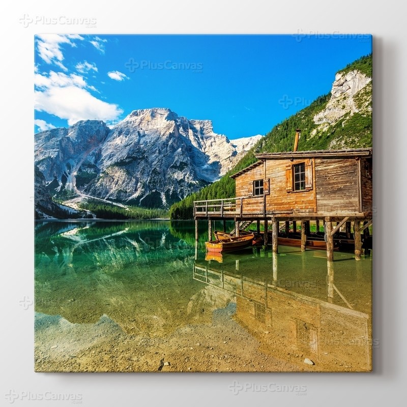 Lago di Braies - Dolomiti Mountains - Italy görseli.