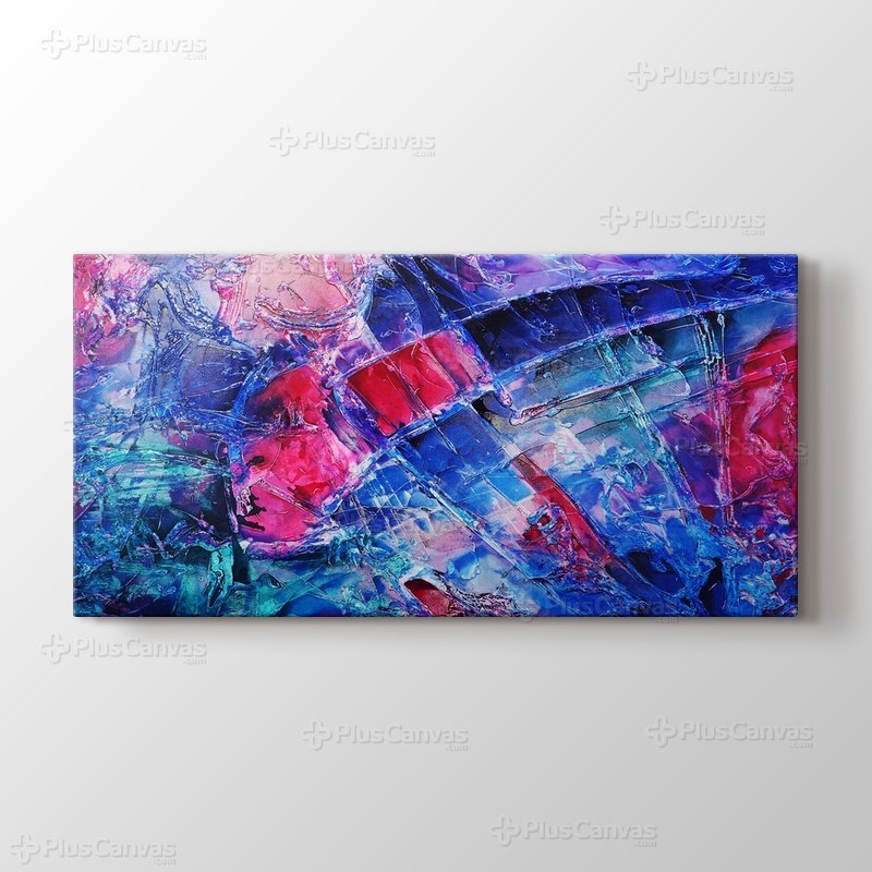Blue pink purple abstract görseli.
