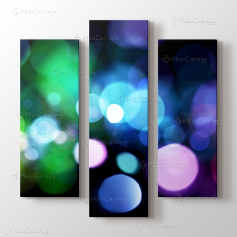 Renkli ışık hareleri görseli.