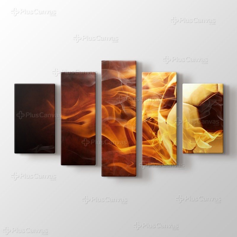 Alevler içinde Futbol Topu görseli.