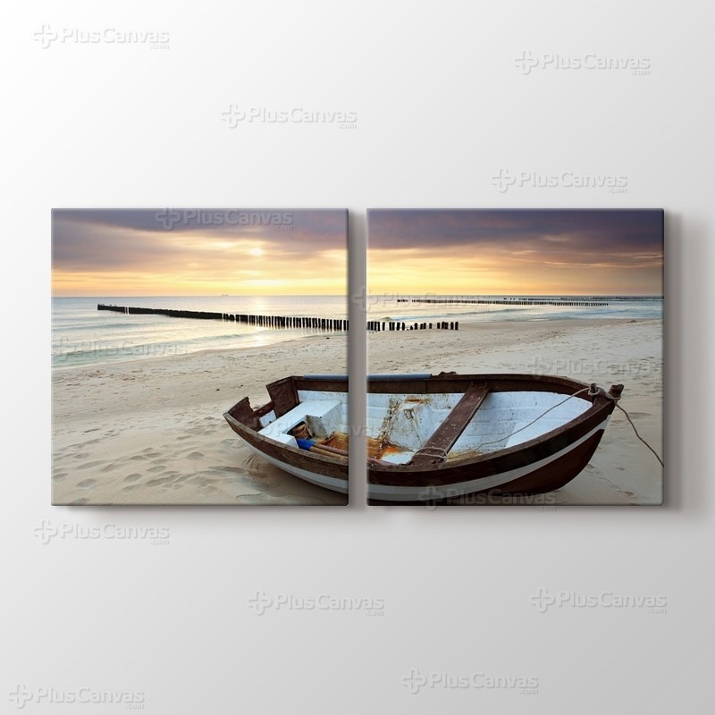 Güzel Kumsal ve Kayık görseli.