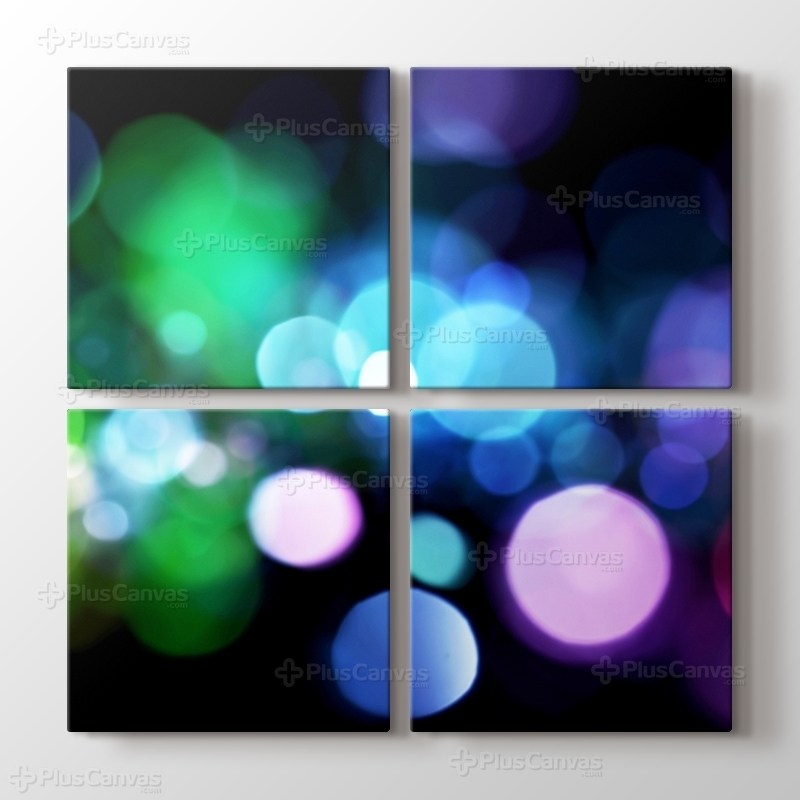 Renkli ışık hareleri görseli.