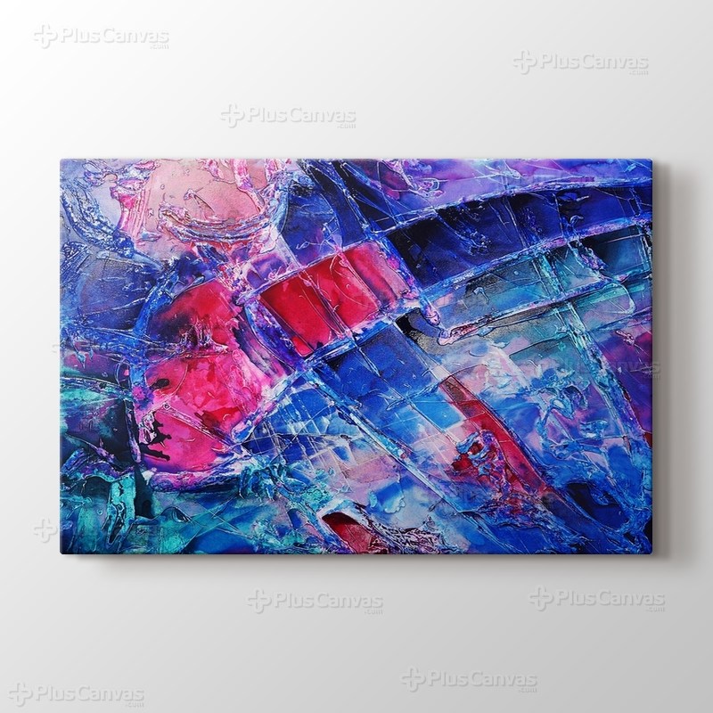 Blue pink purple abstract görseli.