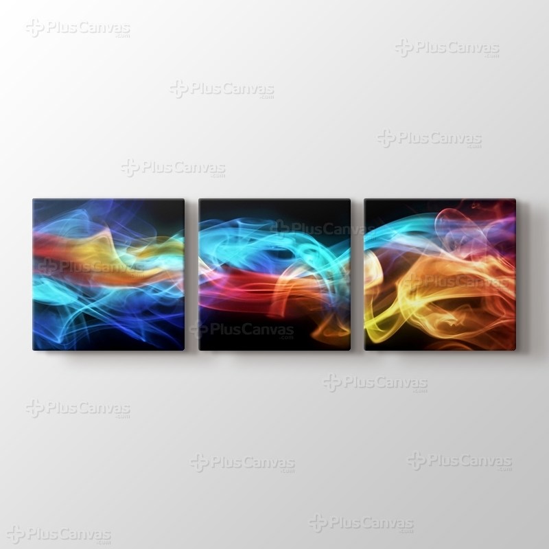 Renkli dijital alevler görseli.