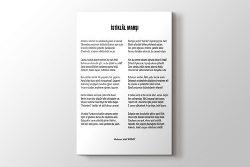 İstiklal Marşı görseli.